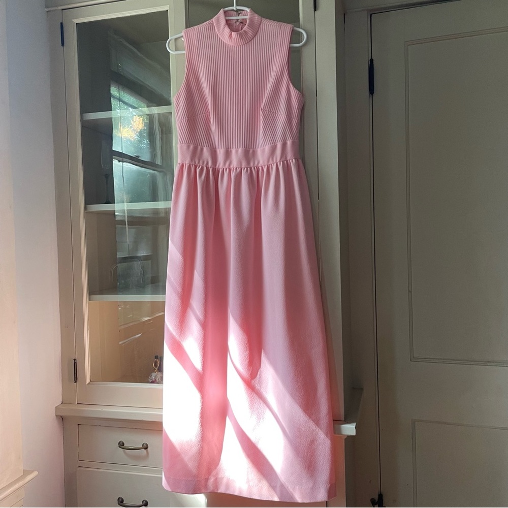 70s Bubblegum Pink Dress